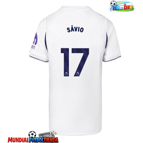 Camiseta Tottenham Hotspur Savio #17 Primera Equipación Replica 2026-27 mangas cortas